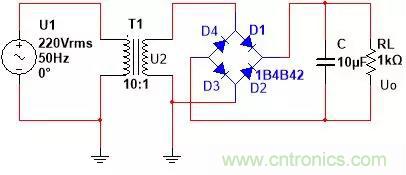 如何选择单相桥式整流滤波电路中的电容电阻？