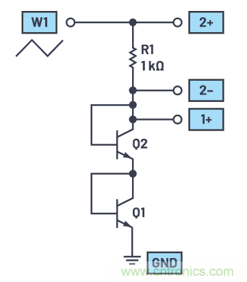 ADALM2000实验:零增益放大器