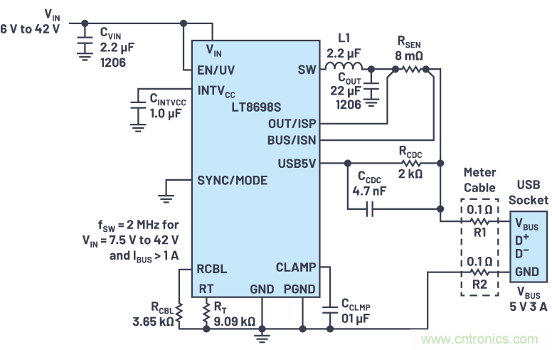 汽车USB 2.0和5 V Type-C解决方案提供充电和稳健的数据线保护