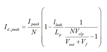 带有漏电感的反激式转换器硬件说明