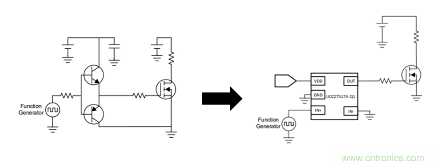 为什么要在汽车PTC?？橹杏玫筒嗲鱅C替换分立式栅极驱动器？