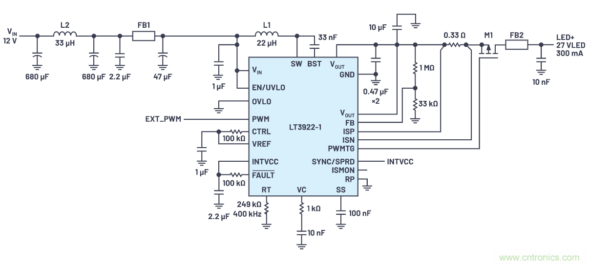 如何抑制来自开关电源的复杂的FM频段传导辐射？