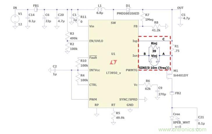 玩转LTspice丨生成LED驱动器的波德图，你学会了没？
