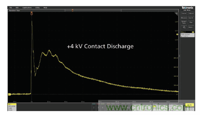 如何使用示波器检验ESD仿真器？