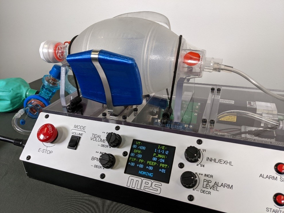 带eMotion智能电机控制和备用电池的MPS开源急救呼吸机