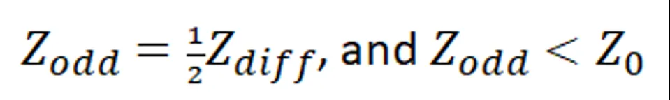 同轴电缆中差分信号的设计要点