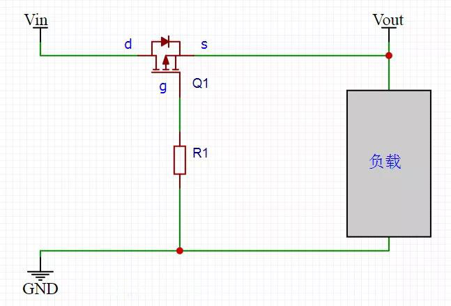 MOS管防电源反接电路 MOS管防电源反接电路