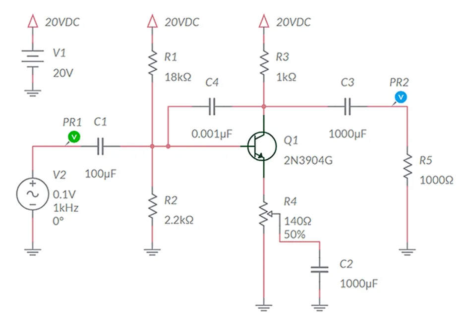 两张图说清楚共射极放大器为什么需要发射极电阻