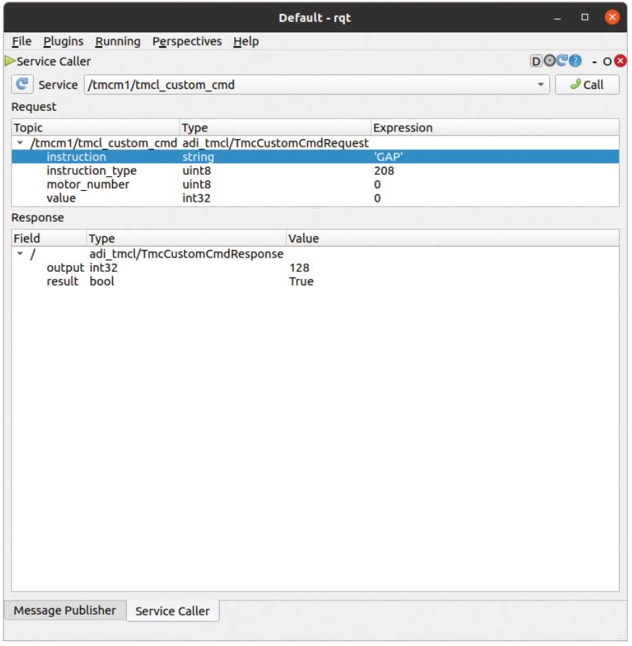 使用ROS1驱动程序来操控ADI Trinamic电机控制器 使用ROS1驱动程序来操控ADI Trinamic电机控制器