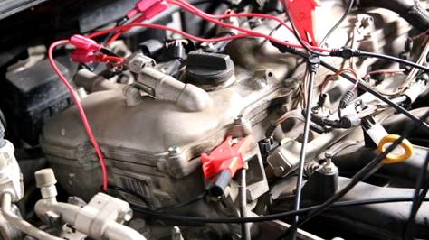 示波器测量发动机双可变气门正时波形 示波器测量发动机双可变气门正时波形