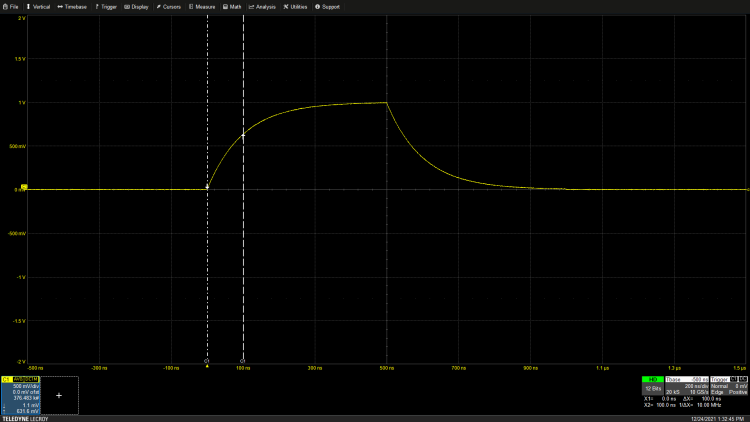 如何利用示波器实现指数时间常数测量