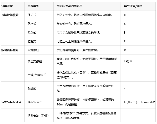 工程师视角:一文掌握按钮开关的选型与应用 工程师视角:一文掌握按钮开关的选型与应用