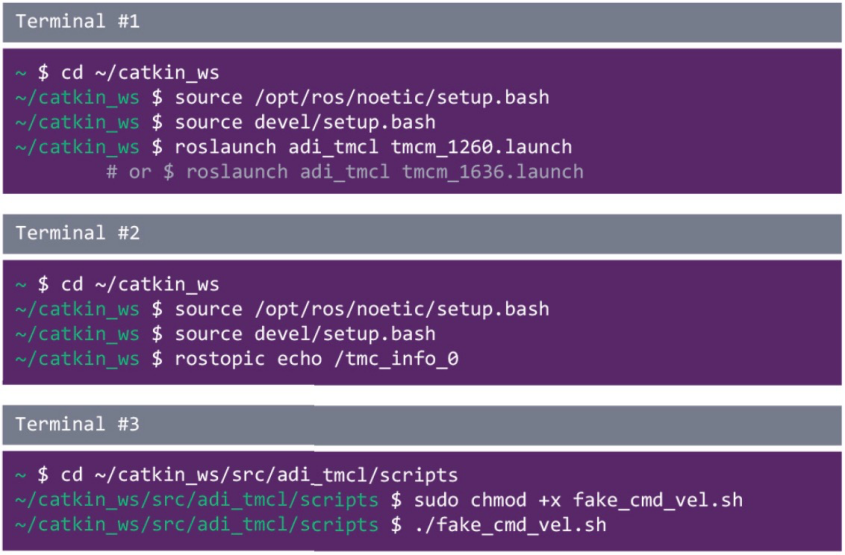 使用ROS1驱动程序来操控ADI Trinamic电机控制器 使用ROS1驱动程序来操控ADI Trinamic电机控制器