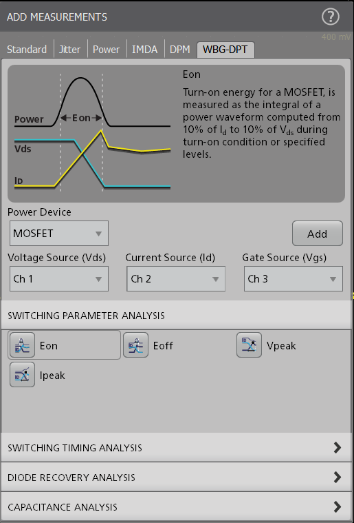 使用MSO 5/6内置AWG进行功率半导体器件的双脉冲测试