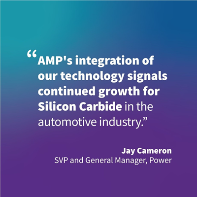 AMP 创新型电动汽车充电解决方案采用 Wolfspeed E-系列碳化硅器件