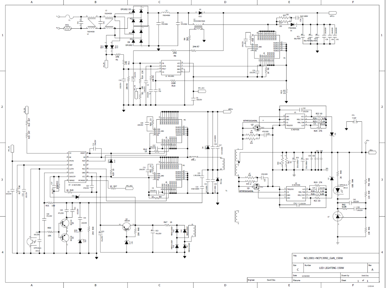 适配于氮化镓开关器件的高频小体积照明电源方案