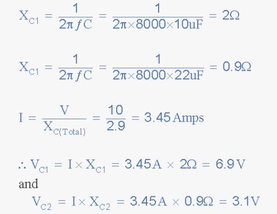 电容电压分隔器