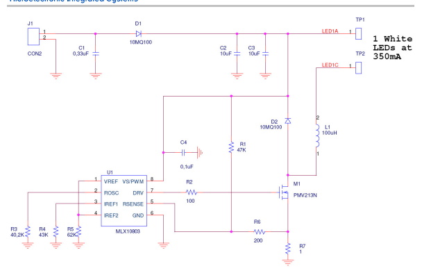 工作频率为 300 kHz 的汽车 LED 驱动器