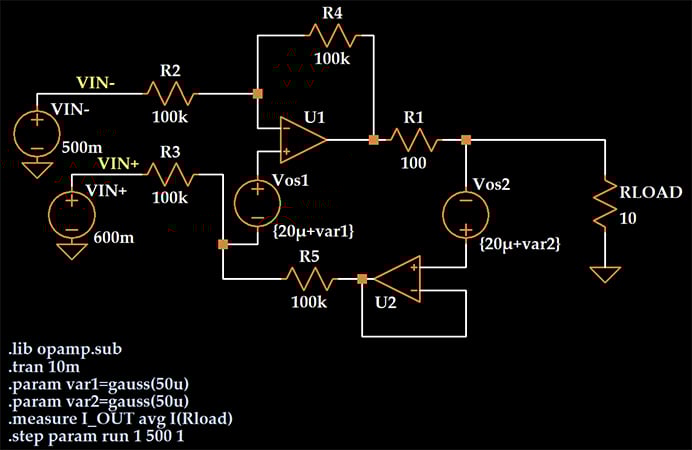 模拟运算放大器的失调电压变化