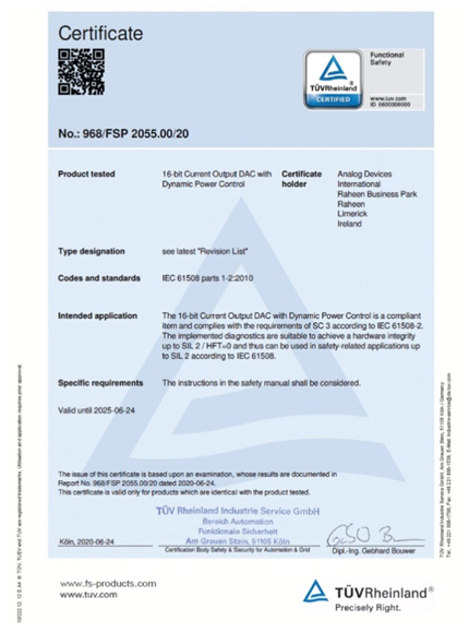 使用SIL 2器件设计功能安全的SIL 3模拟输出?？? style=