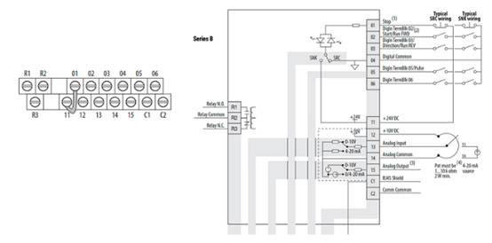 变频驱动器 (VFD) 的控制线路